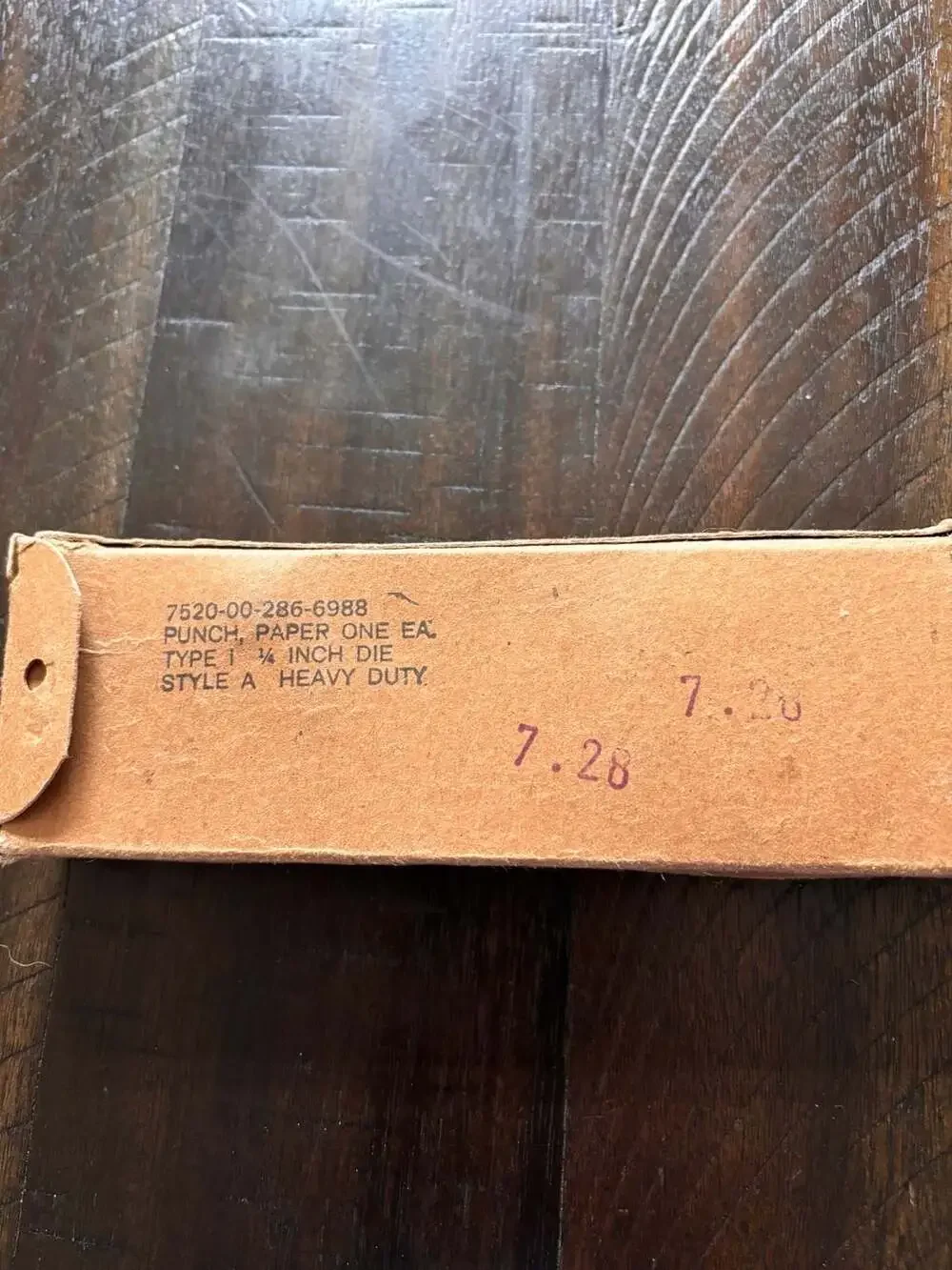 Vintage Sargent & Co. Type 1 Heavy Duty Paper Punch Style A with Original Box